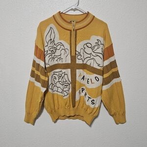 Vintage Pagelo Sports quarter zip sweater size large preppy style